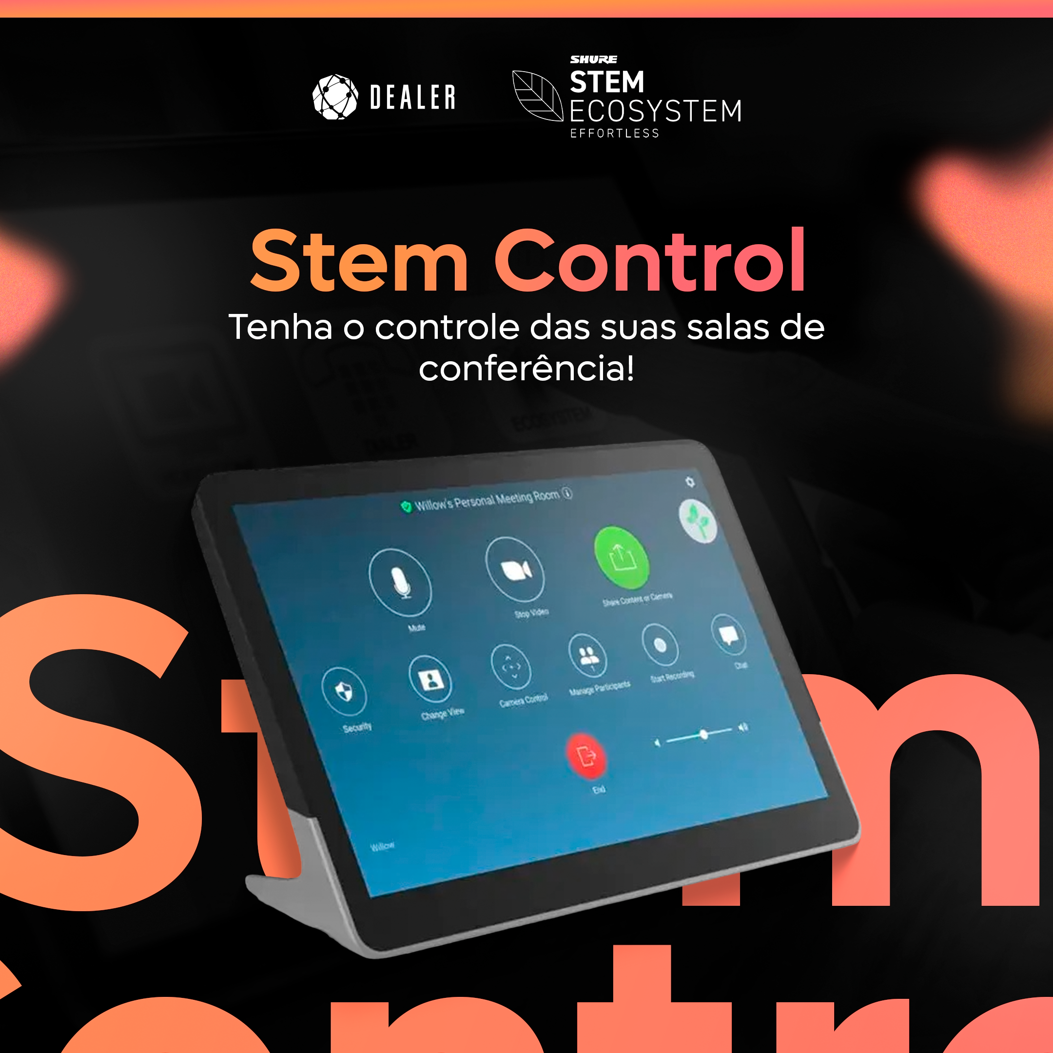 Stem Control - Tenha o controle das suas salas de conferência!