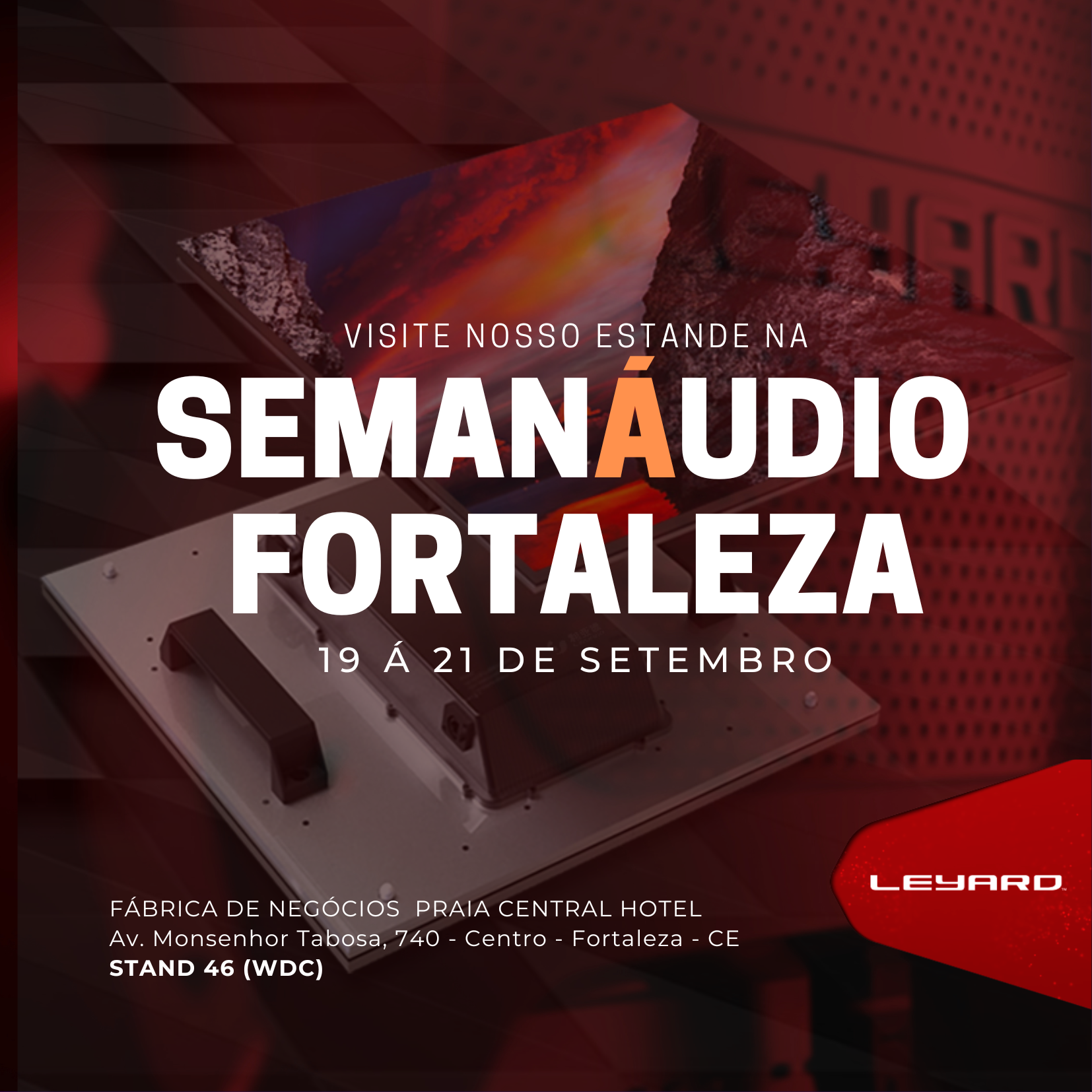 LEYARD NO EVENTO SEMANAUDIO 