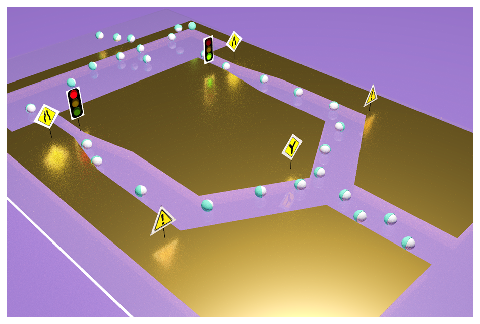 Guidance of micromotors on flat chemical patterns