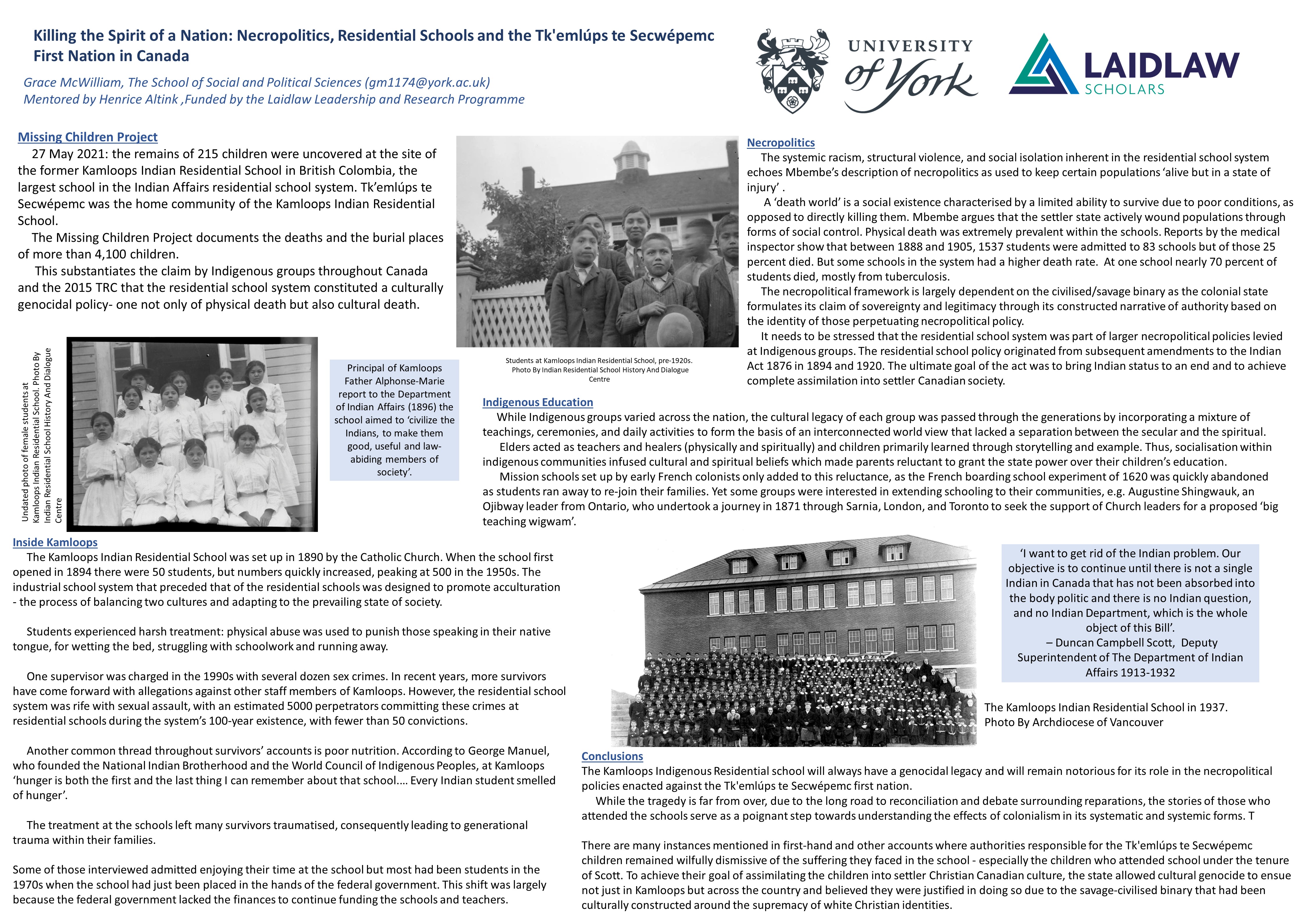 Killing The Spirit Of A Nation Poster