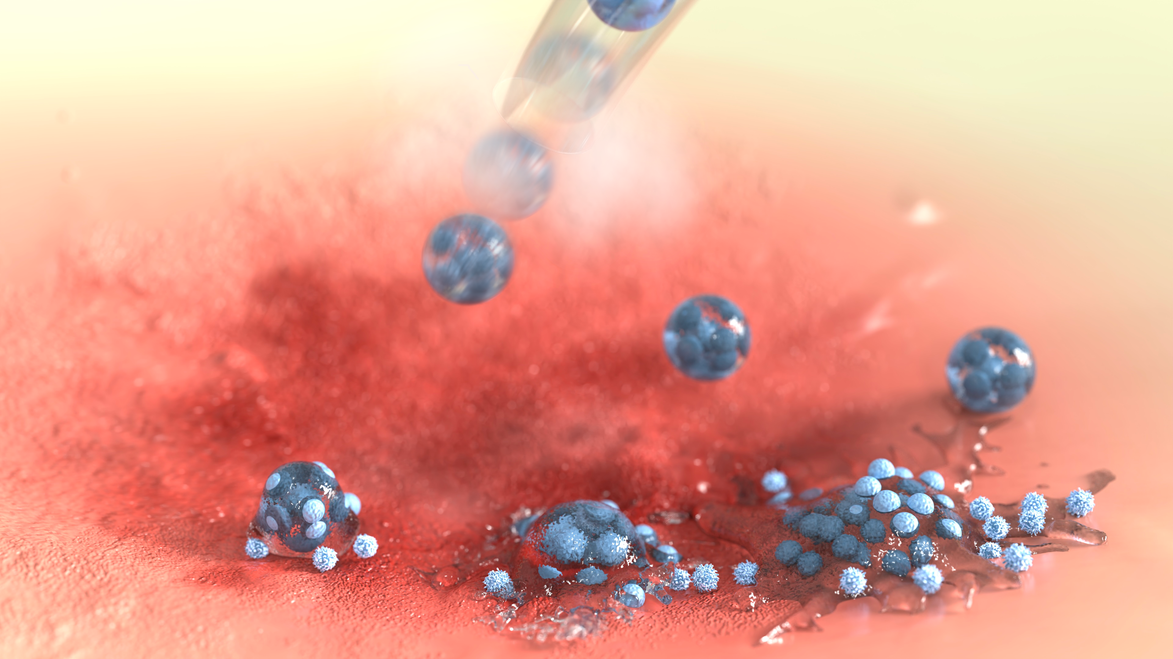A bead-jet bioprinter specialized for stem cell therapy